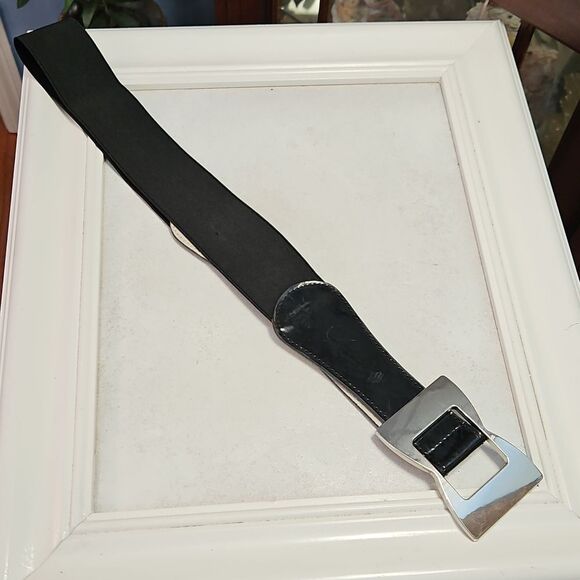 Elegant Black Silver Tone Bow Belt - Picture 7 of 7